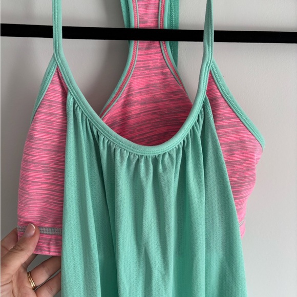 lululemon athletica Mint Green and Pink Tank Top - Picture 5 of 10